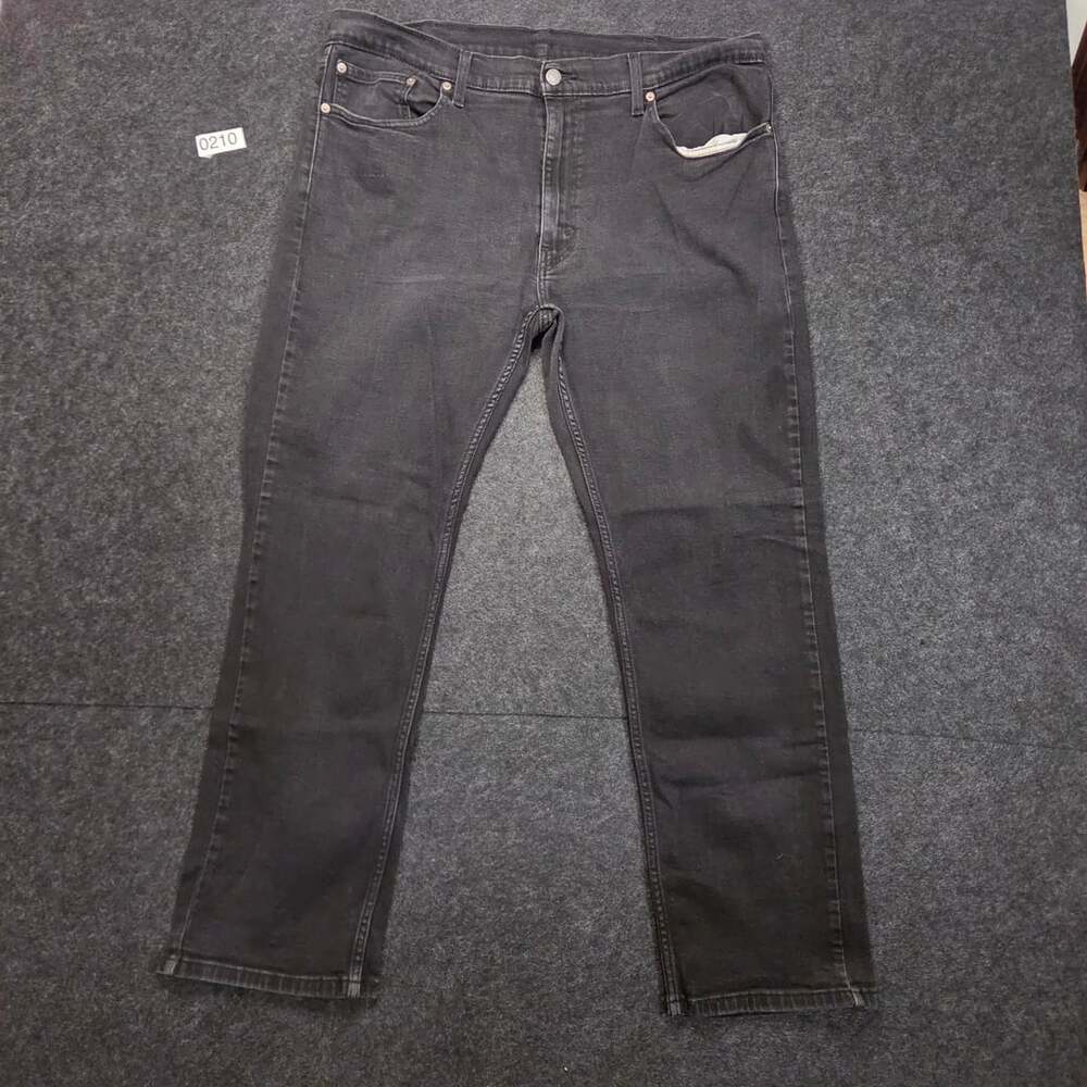 Levi's Men's Black Denim Straight Fit Jeans Size 40x32
